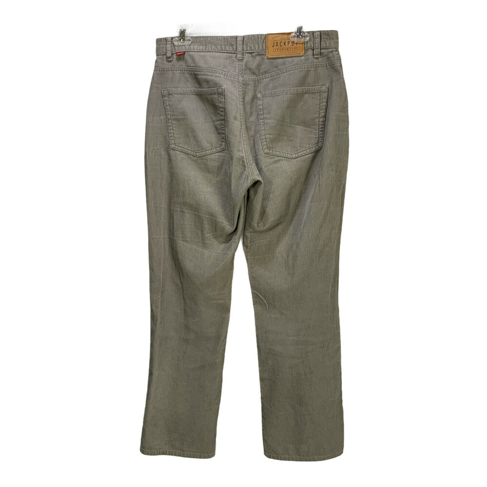 Jackpot By Carli Gry Womens Corduroy Pants Size 32  Long Beige 100% Cotton